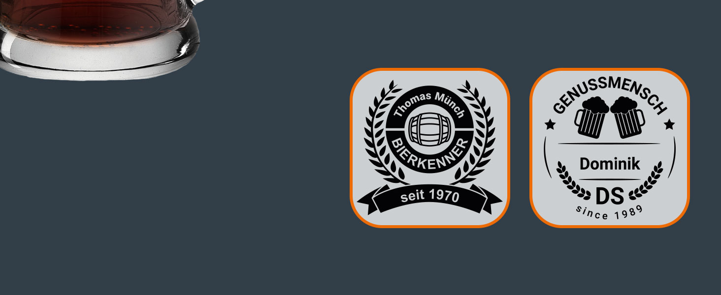 Склянка для пива з іменем або побажанням, 0,5л, з гравіюванням, індивідуальний подарунок, персоналізована склянка для пшеничного пива (оздоблення 01)