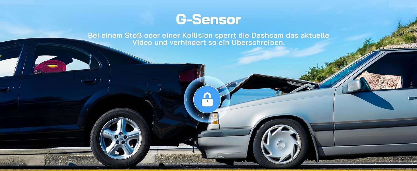 Dashcam WOLFANG Mini 2.5K 1440P WiFi з SD 32GB: Нічне Бачення, Широкий Кут 170°, WDR, Паркувальний Режим, G-Sensor, Циклічна Запис