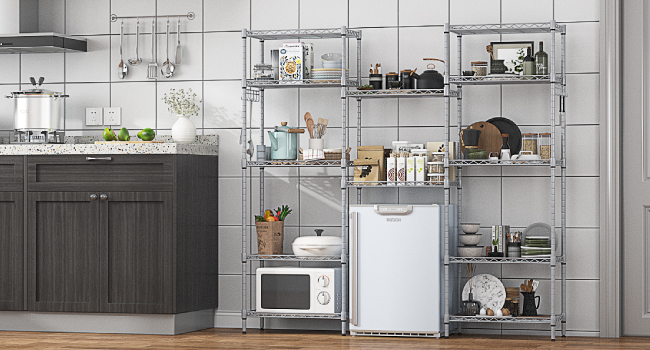 Himimi Regal - 54 x 29 x 160cm Metal Wire Shelf Unit