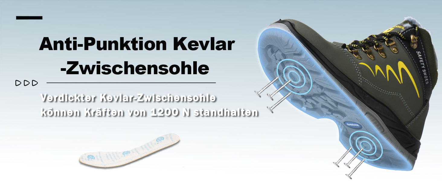Зимові робочі черевики для чоловіків та жінок. Безпечні черевики S3 з металевим носком. Легкі, теплі, захисні черевики. Розміри 35-48 (36 EU). Колір: зелений