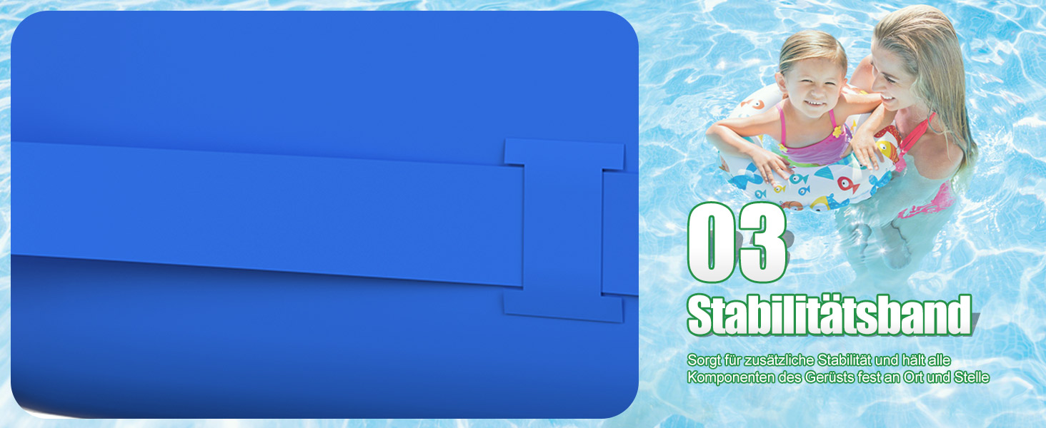 Басейн сталевий каркасний блакитний 305x76 см для дачі та саду