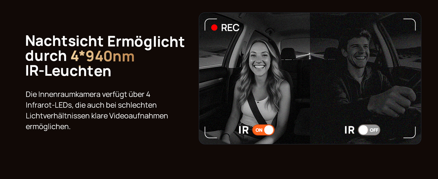 3-канальний автомобільний відеореєстратор 70mai T800E 4K (Передня, Задня, Салонна камери), HDR, ІЧ нічний режим, 24ГД нагляд, GPS, WiFi 6, Суперконденсатор, 64GB SD карта