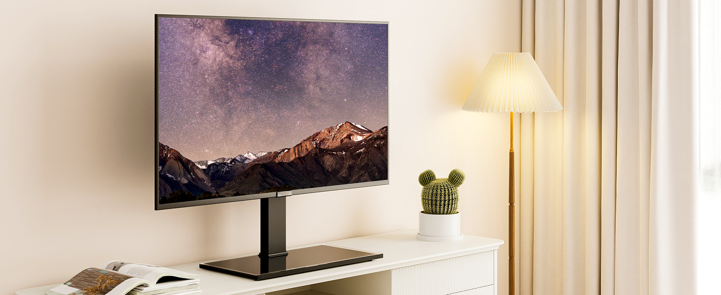 Підставка для телевізора FITUEYES, поворотна, для LCD, LED, OLED, Plasma, 40-80 дюймів, до 50 кг, VESA 600x400 мм
