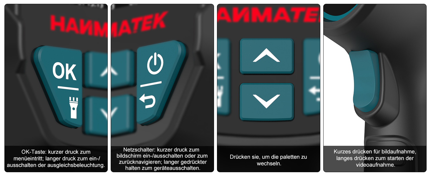 Тепловізор HANMATEK Ti240 для виявлення температурних аномалій та полювання: роздільна здатність 240x240, діапазон температур -68°F до +752°F, акумулятор