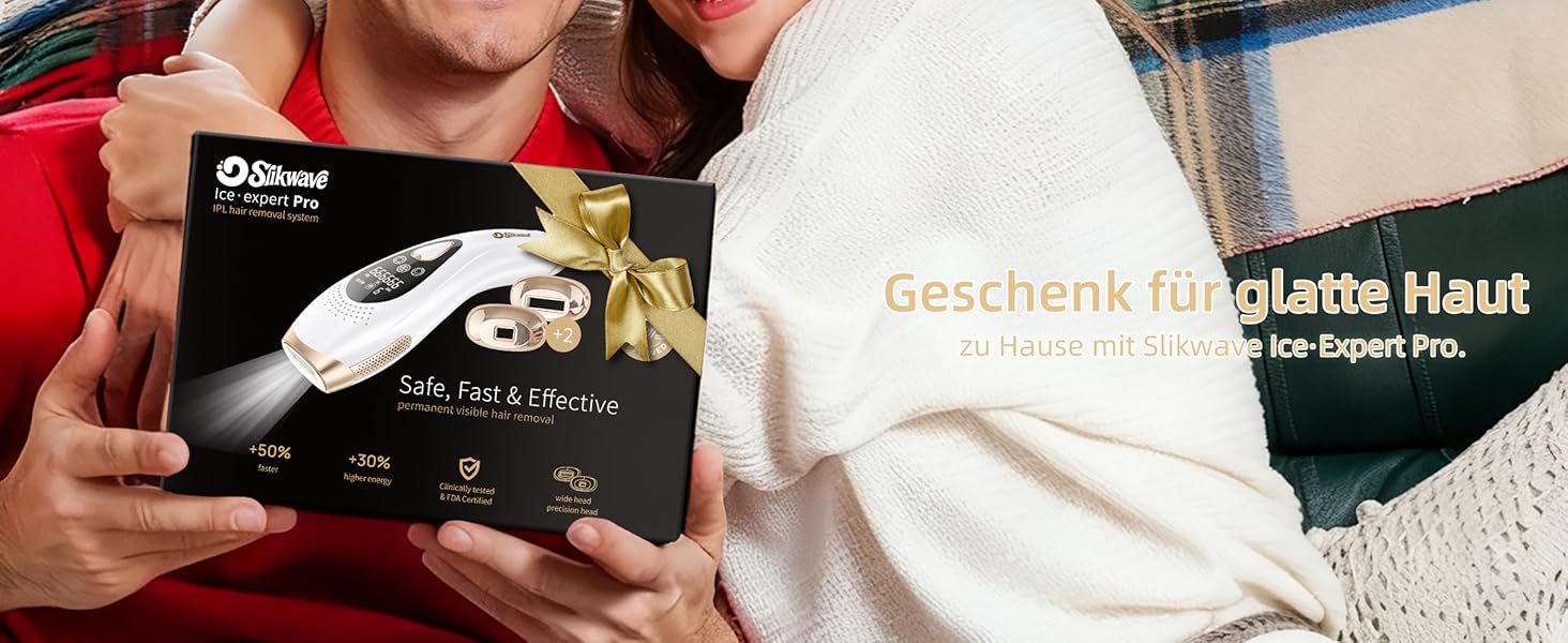 Пристрій для епіляції IPL з охолодженням 6°C, безболісна епіляція для тіла та обличчя, 999,900 імпульсів, 9 рівнів потужності, білий