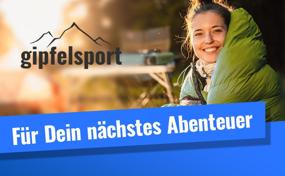 Сплячий мішок Gipfelsport Ultraleicht 4 сезони [-20°C до 15°C] | Чорний/Зелений, ультралегкий, для трекінгу, кемпінгу та подорожей