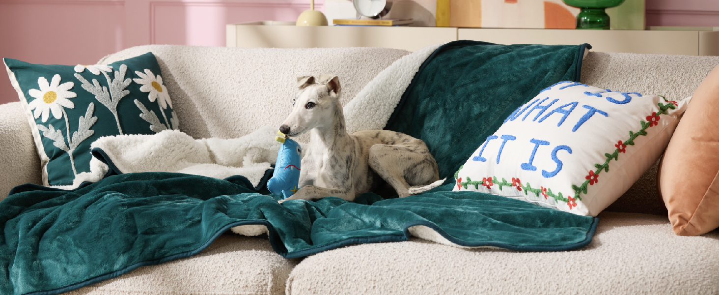 Водонепроникний коврик для собак Lesure, великі породи, 100x120 см, Outdoor, Sherpa Fleece, для дому та на вулицю, сірий