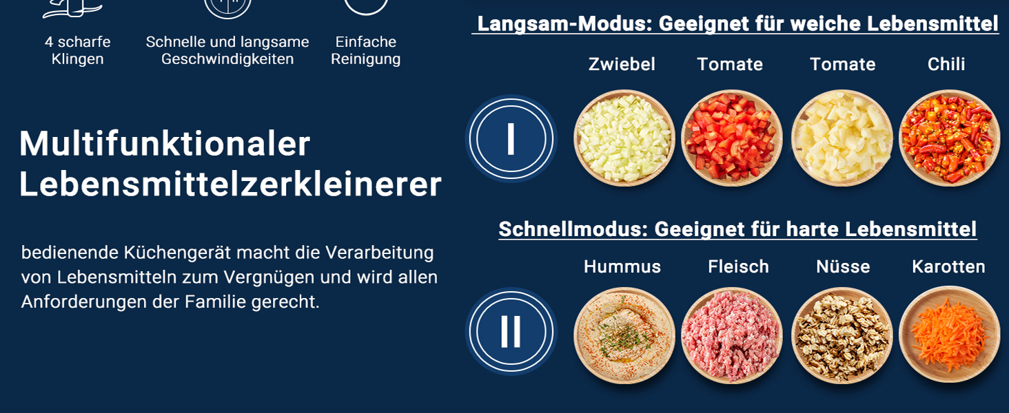 М'ясорубка електрична AMZCHEF для дому з 3 насадками, пристроєм для ковбас та набором кубе | Ідеально для фаршу, ковбасок та домашньої кухні (Сірий)