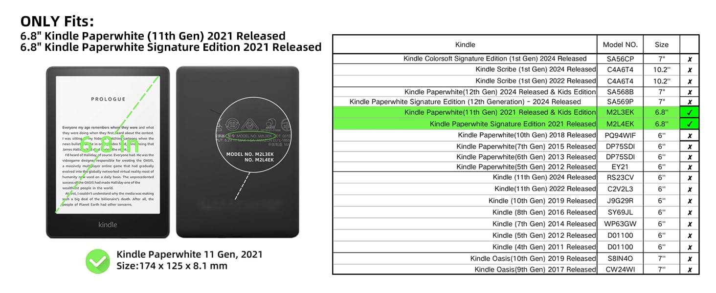 Чохол для Kindle Paperwhite 11 (M2L3EK/M2L4EK) з авто-вимкненням, Mandala, Kunstleder