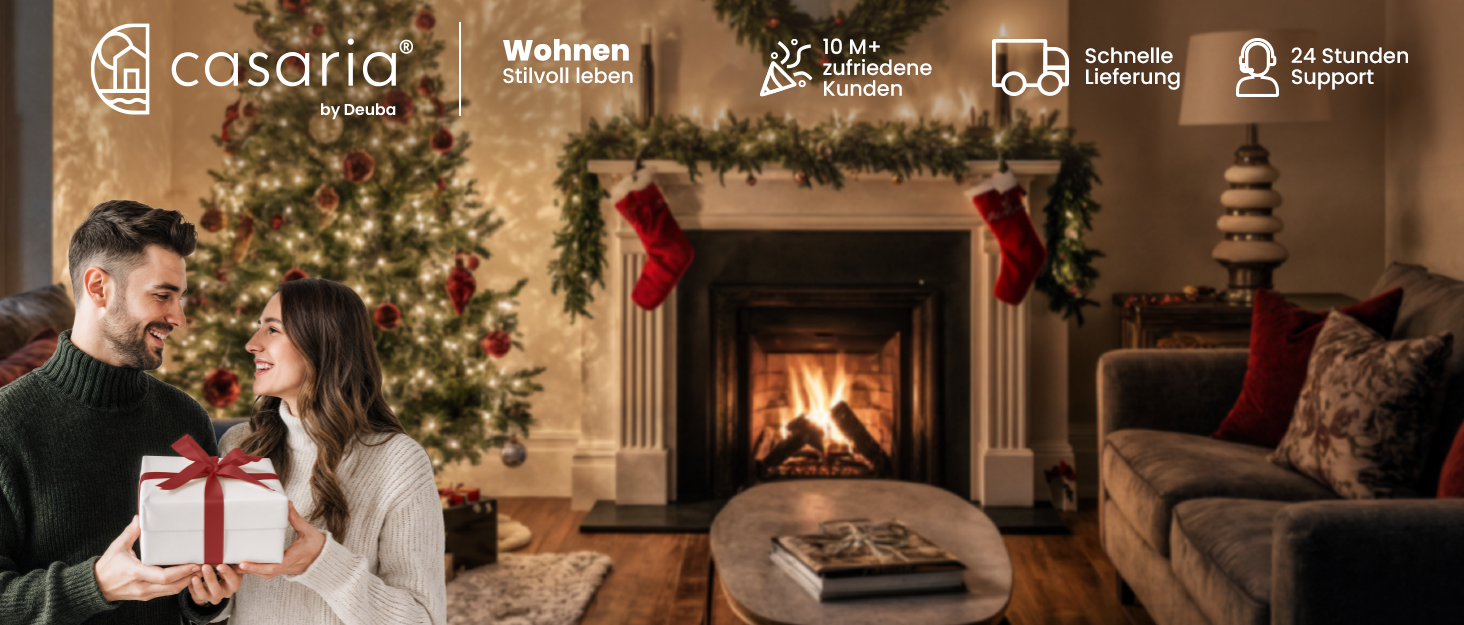 Гірлянда святкова CASARIA 5м, 100 LED, тепле біле світло, для декорування приміщень та вулиці