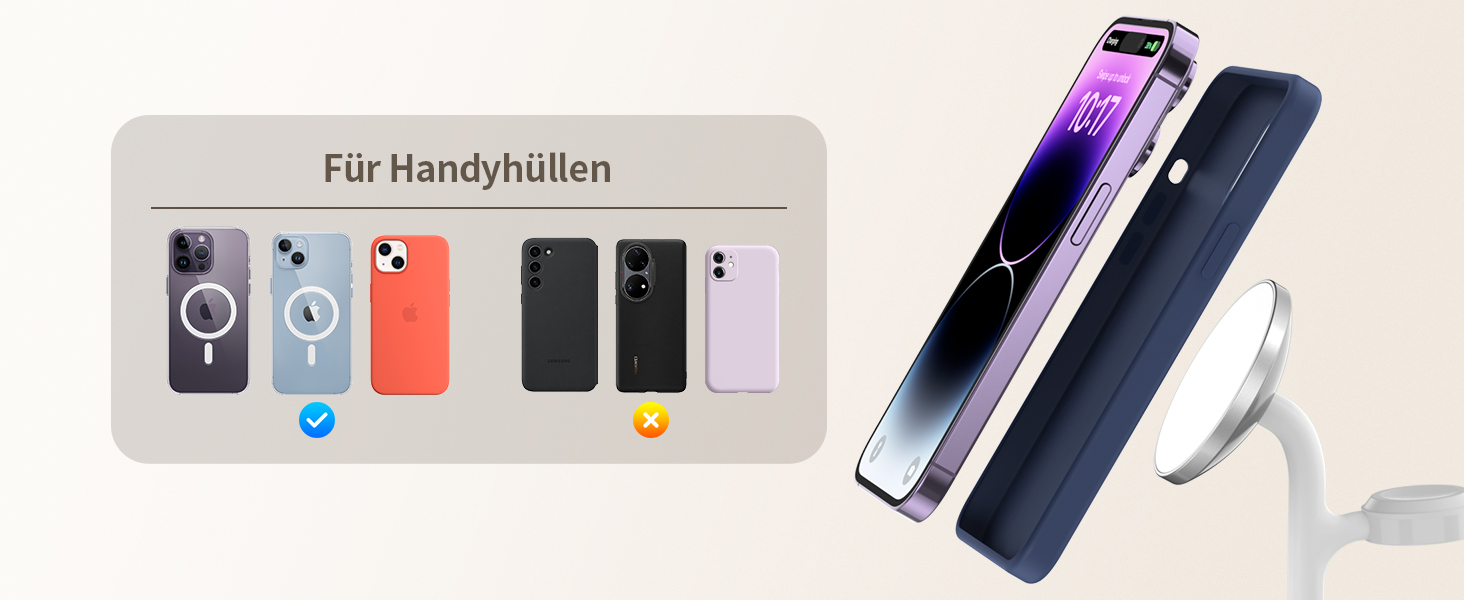 3-в-1 індукційна зарядка для декількох пристроїв, 15W MagSafe зарядка для iPhone 15/14, MagSafe зарядний пристрій для iWatch Ultra 2/1/Series 9/8, AirPods, білий колір