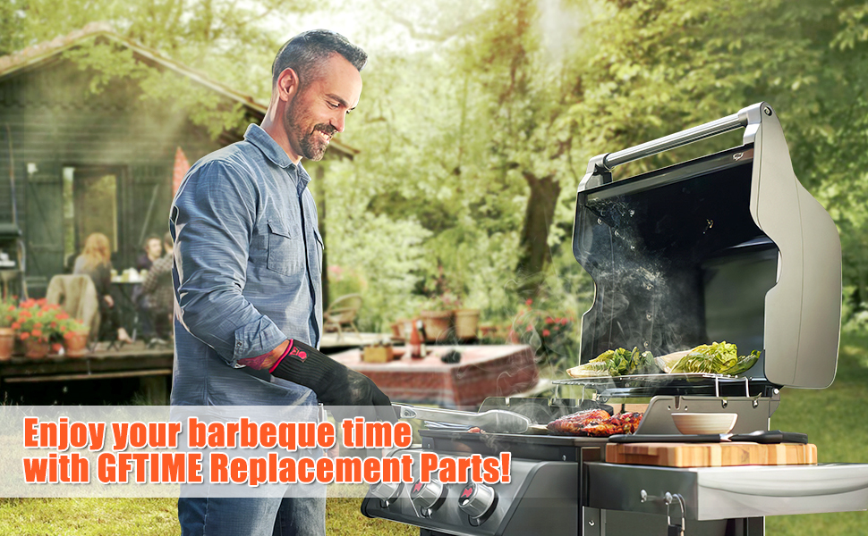 Решітка-гриль для Weber Genesis E-310/320/330, S-310/320/330 (2007-2016) GFTIME (2 шт.) з емальованої сталі