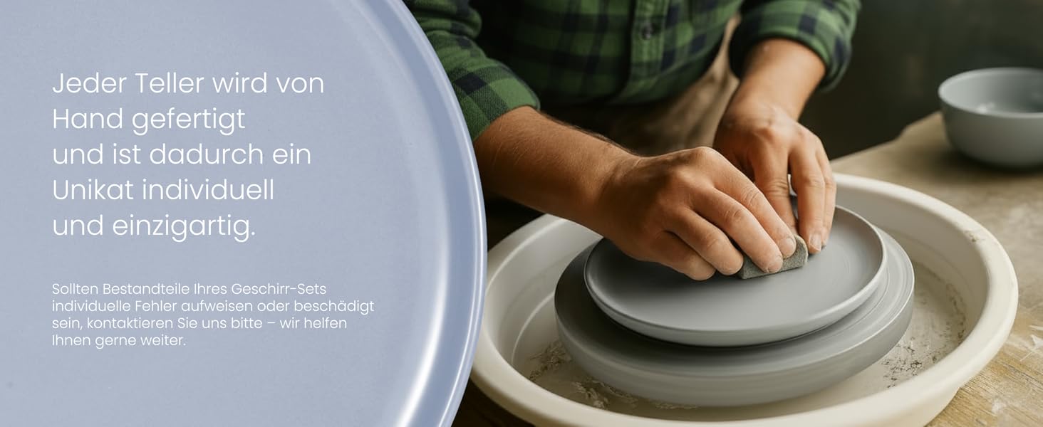 Набір посуду Feinsteinzeug на 6 осіб, 18 частин: міцний та стійкий до подряпин, бежевий глянцевий | Тарілки, тарілки для десерту та миски для 6 осіб - Magnetiks (Лавандова Мгла | 18 частин)