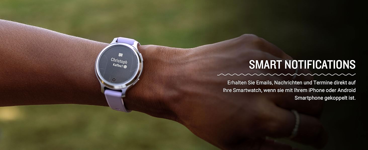 Розумний годинник Garmin Lily 2 Active 38mm Bone & Lunargold: GPS, 30+ спортивні додатки, 9 днів роботи, Garmin Pay