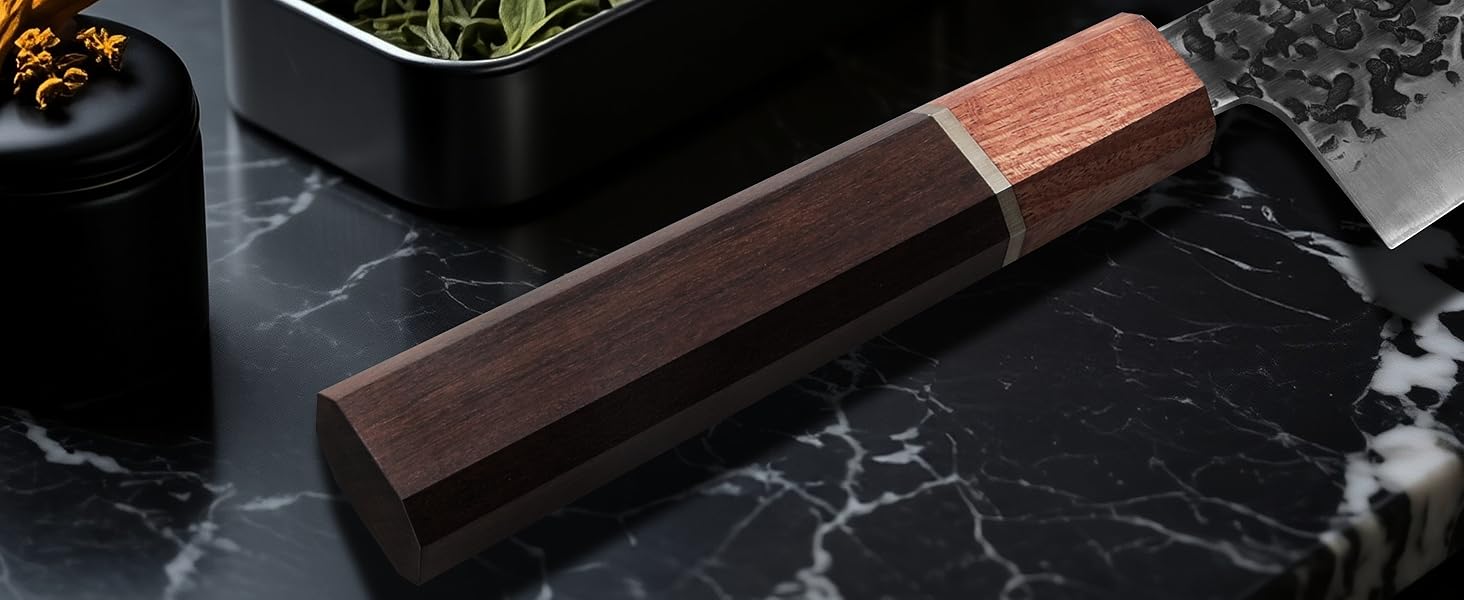 Японський ніж Plys: професійний кухонний ніж для м'яса, 20 см, з високоякісної нержавіючої сталі