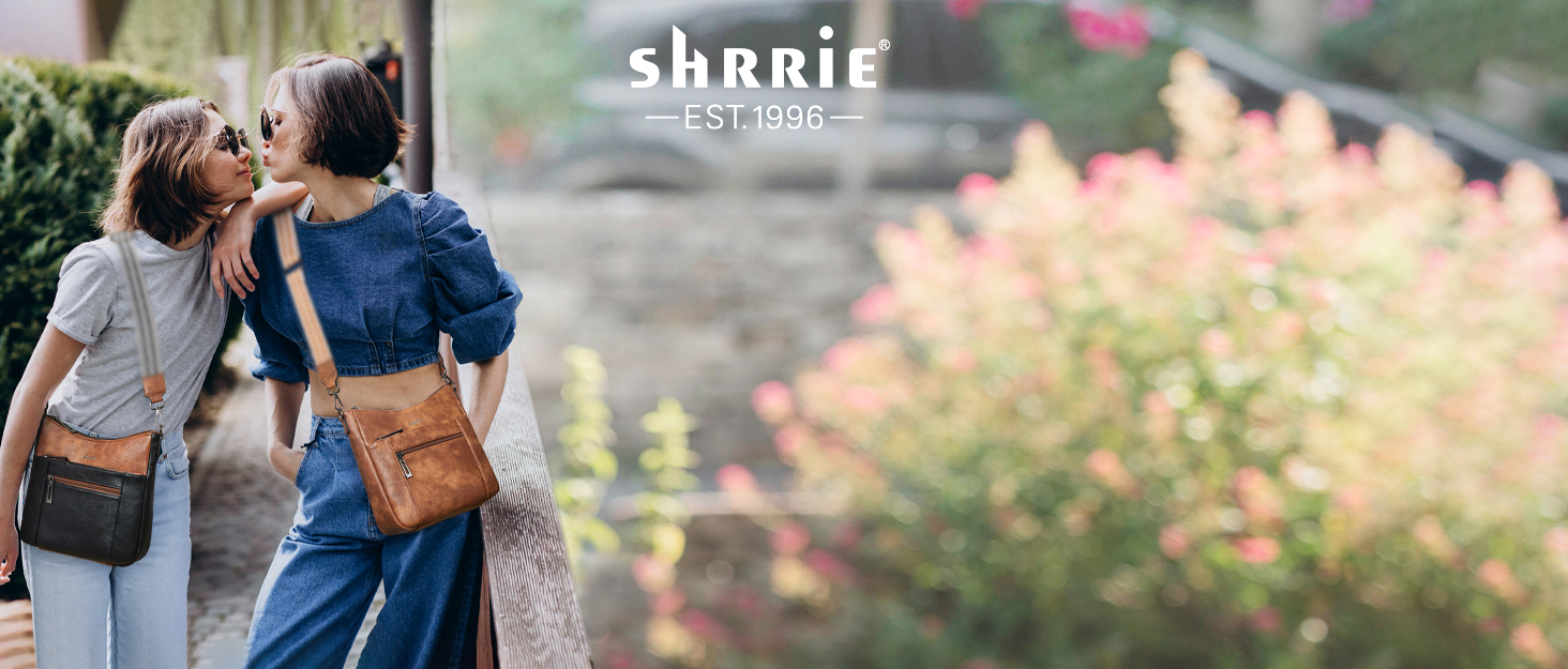 Сумка жіноча через плече Shrrie, екошкіра, чорно-коричнева, з ременем, для подорожей