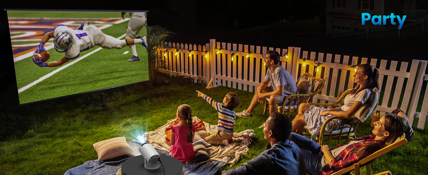 Портативний проєктор Mini Beamer 1080p з Wi-Fi та Bluetooth, сумісний з HDMI, смартфоном, USB, TV-Stick, для домашнього кінотеатру, чорний (Weiß)