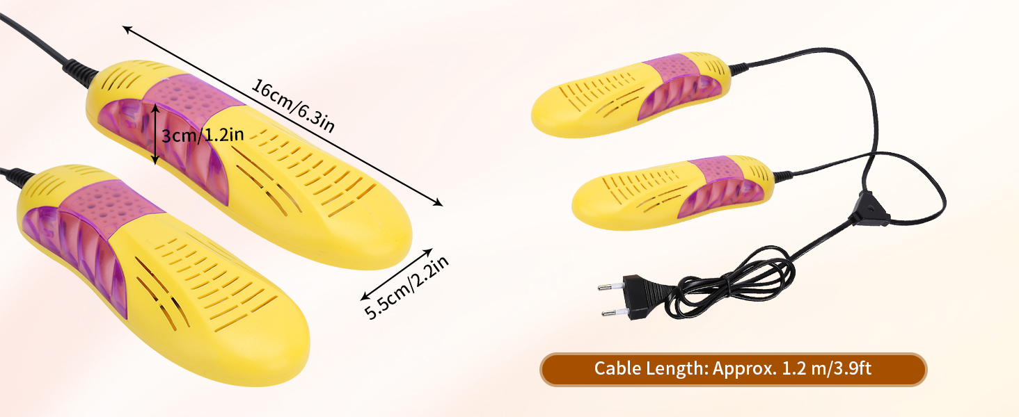 Електрична сушарка для взуття: компактна, портативна, для дому та подорожей, підходить для всіх типів взуття