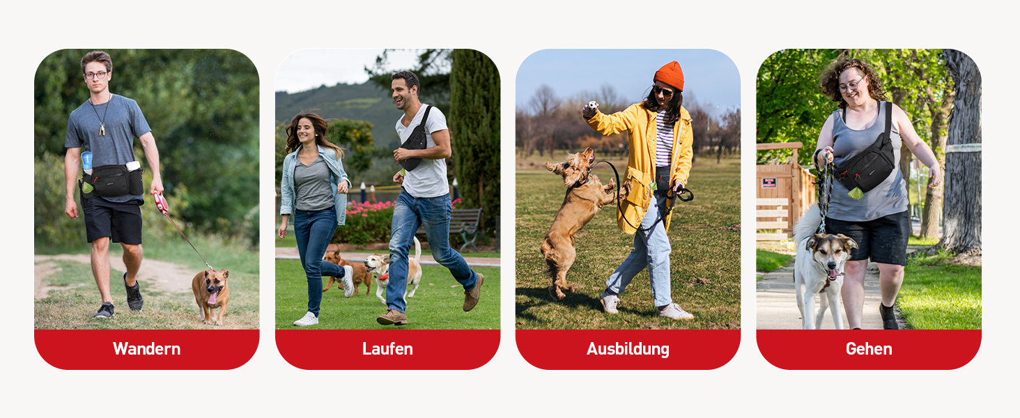 Сумка для ласощів та корму для собак AGPTEK, поясна сумка для прогулянок, подорожей та активного відпочинку