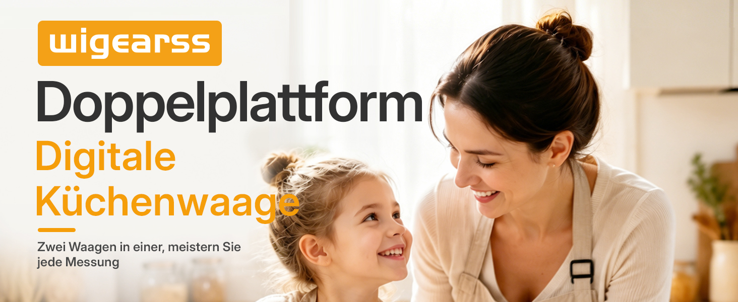 Цифрові кухонні ваги Wigearss з подвійною платформою (10кг/1г та 500г/0.01г), високоточні електронні ваги для продуктів з функціями тари та підрахунку, 7 одиниць вимірювання