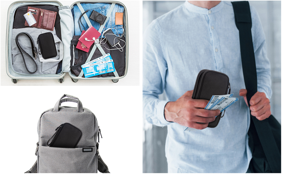 Організатор для аксесуарів Arae Eektronik: кабель-сумка для подорожей, USB, SD-карти (синій)