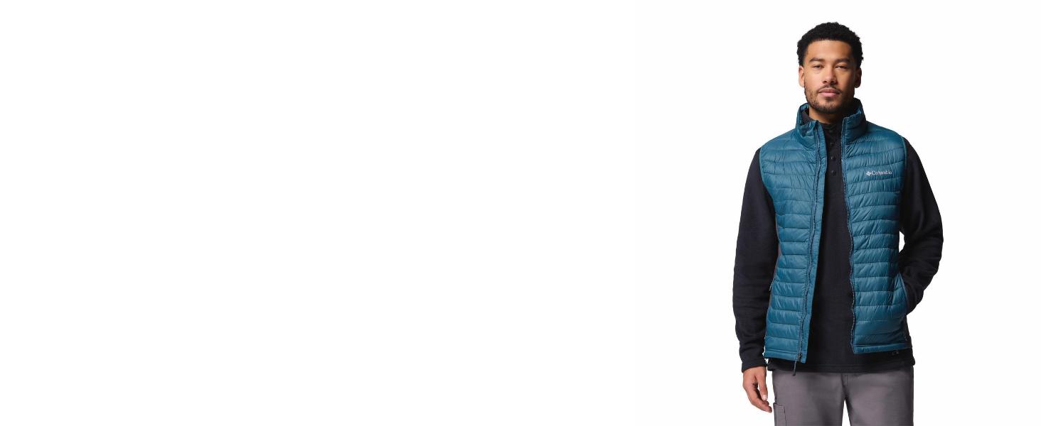 Жилет Columbia Powder Pass Hybrid - чоловічий, утеплений, чорний (L)