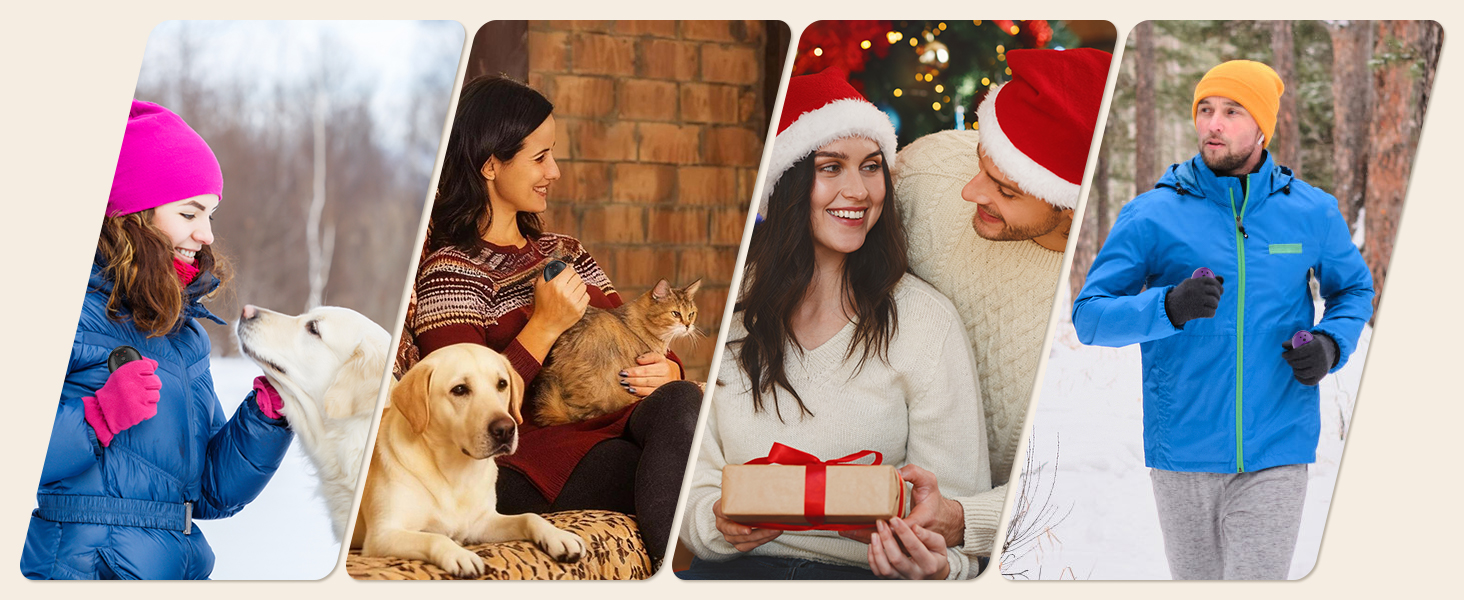 Електричний грієчка для рук, 2 шт., 6000 мАг, багаторазовий, 3 режими, 20 годин тепла, USB-зарядний, для активного відпочинку взимку, чорний