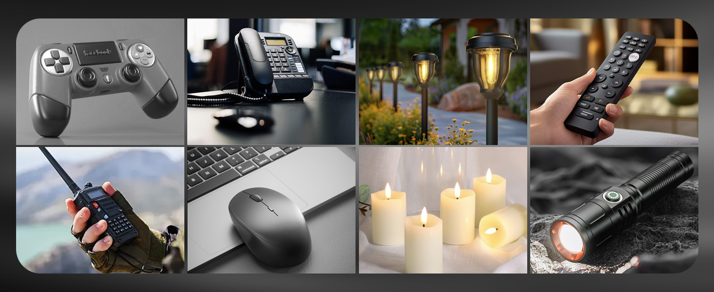 Акумулятори AAA з зарядним пристроєм, 16 шт. - NiMH 1.2V 1100mAh, сумісні з Gigaset, іграшками, раціями, камерами