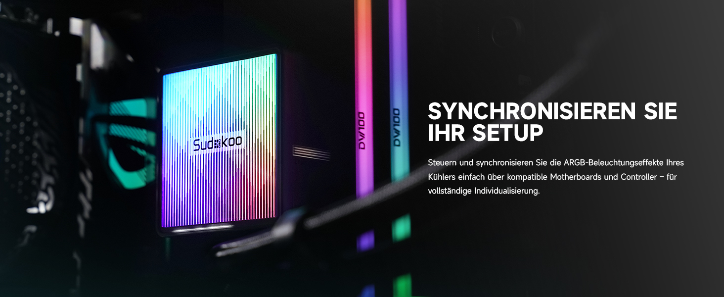 Система водяного охолодження Nexaura 360: AIO з 3 вентиляторами PWM ARGB та тихою помпою (2500–3600 RPM) для Intel LGA 1851/1700/1200/115X AMD AM5/AM4, чорний