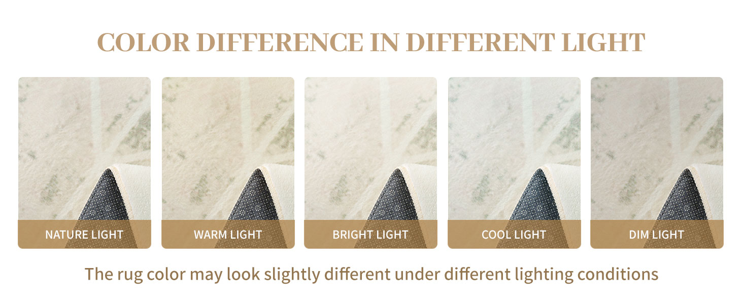 Килим Leesentec для вітальні, спальні: геометричний, сучасний, антиковзаючий, короткий ворс, бежевий, великий, білий (слонова кістка), 80 x 120 см, прямокутний