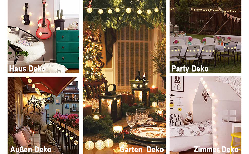 Ланцюжок ліхтарів-ліхтариків LED, 10м, 50 LED, розширюваний, 8 режимів, з пультом, таймером, для декору тераси, балкона, саду, на Різдво. Тепле біле світло.