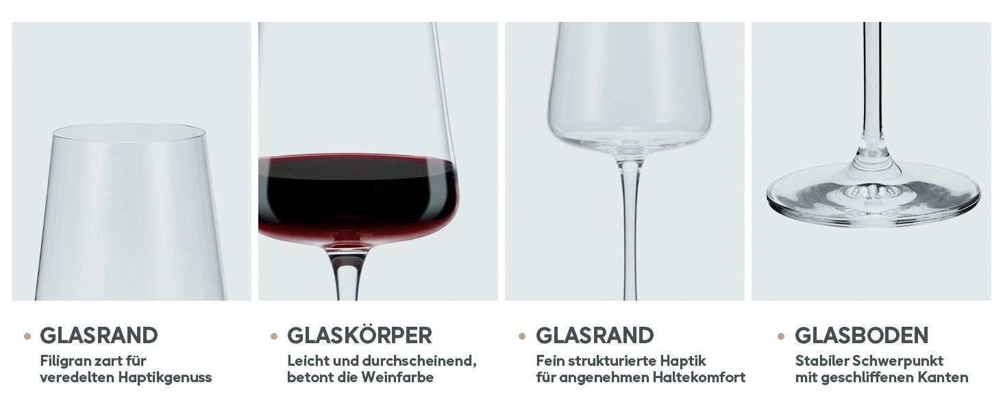 Набір келихів для вина PROST! 6 шт. 491мл з кришталевого скла без свинцю, для червоного та білого вина, 496мл