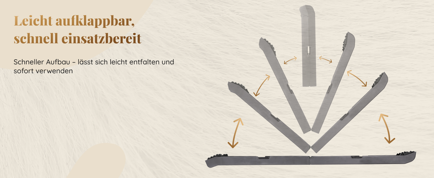 Східці для собак у машину – складані, 174 см, 38 см, з гумовим покриттям – для великих собак, підходить для авто та SUV – вантажопідйомність 85 кг – темно-сірий колір