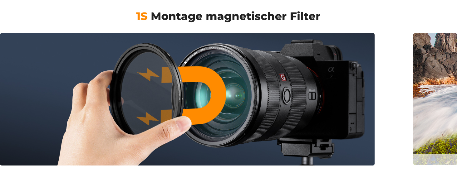 Фільтр ND K&F Concept 67mm Variabler (змінний) - Графiчний фiльтр ND2-32 (1-5 Stop) для об'єктивів та смартфонів