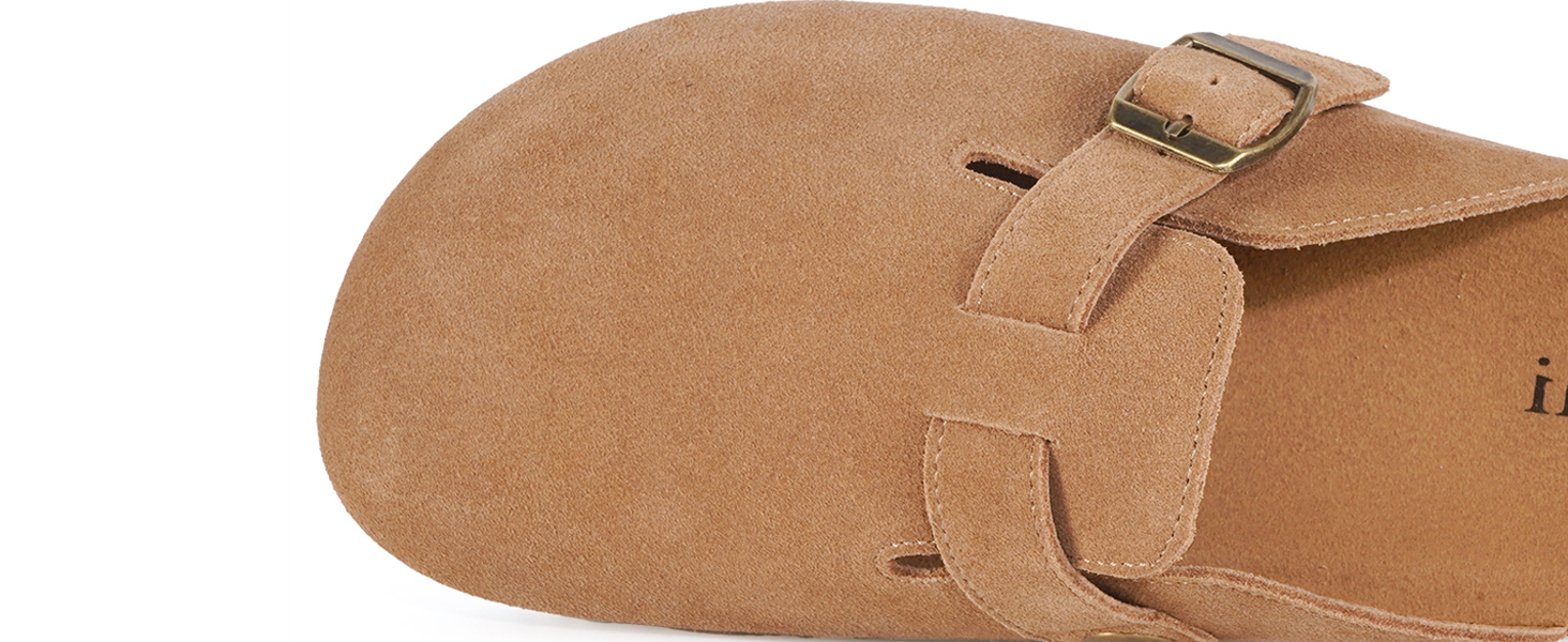 Зручні шльопанці-клоги Intini для дому, саду та пляжу. Чоловічі та жіночі, шкіряна устілка, чорний колір, розмір 36-48