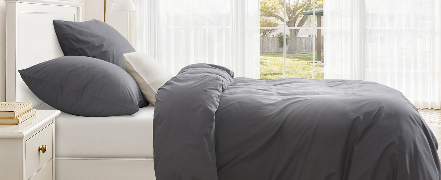 Комплект постільної білизни 135x200 зелений, бавовна, 4 частини (2 наволочки 80x80, 1 простирадло 135x200) з замком-блискавкою, сертифікат ÖKO-TEX