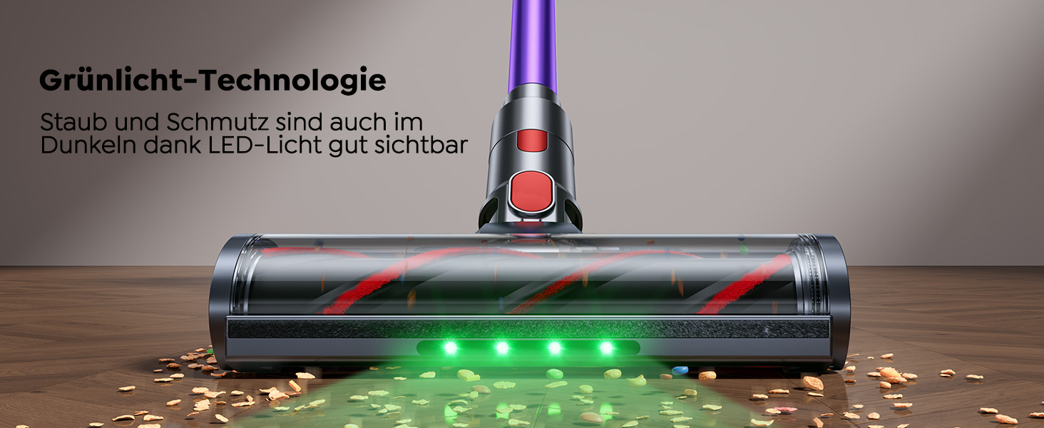 SMOTURE Бездротовий акумуляторний пилосос 50 000 Па, 65 хв роботи, міні-турбонасадка, самостійна парковка, антизаплутана щітка, док-станція на стіні, для шерсті тварин/килимів/твердих поверхонь/автомобіля, модель: VAC02, темно-фіолетовий