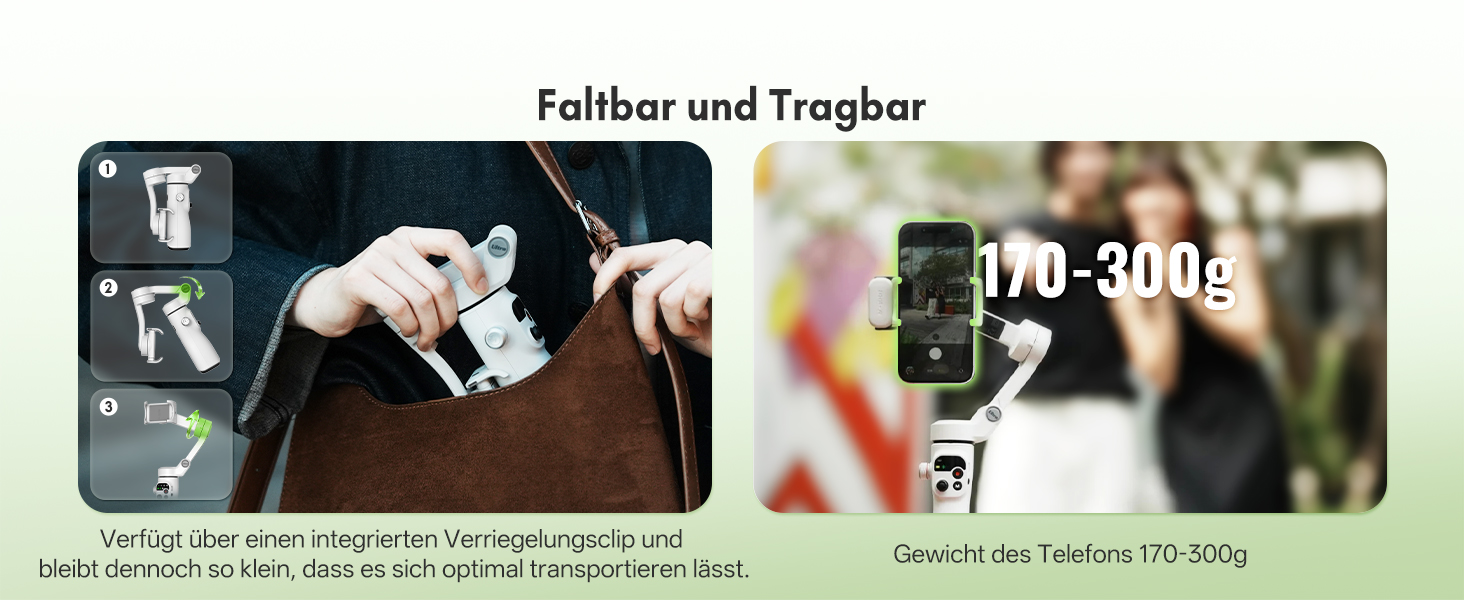 ZHIYUN Smooth Q5 Ultra - Стабілізатор для смартфона з AI-трекінгом, керуванням голосом, пультом ДУ, світлом, штативом, 13.5год роботи, 3-осьовий, Volg (Стандарт)