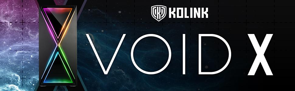 Корпус для ПК Kolink Void X ARGB Midi-Tower, чорний