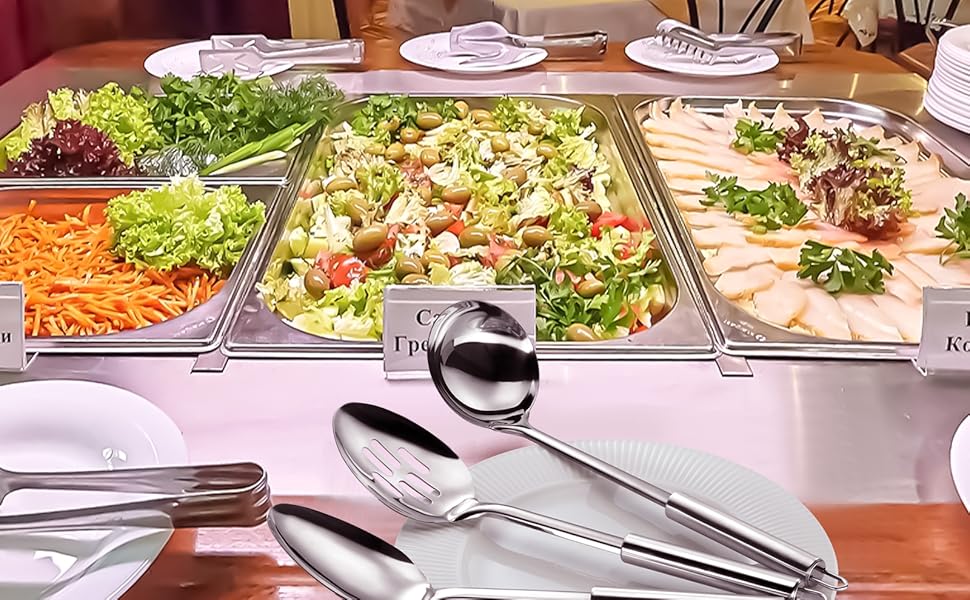 Набір кухонних аксесуарів Pleafind, 4 шт., нержавіюча сталь (3P ложки)