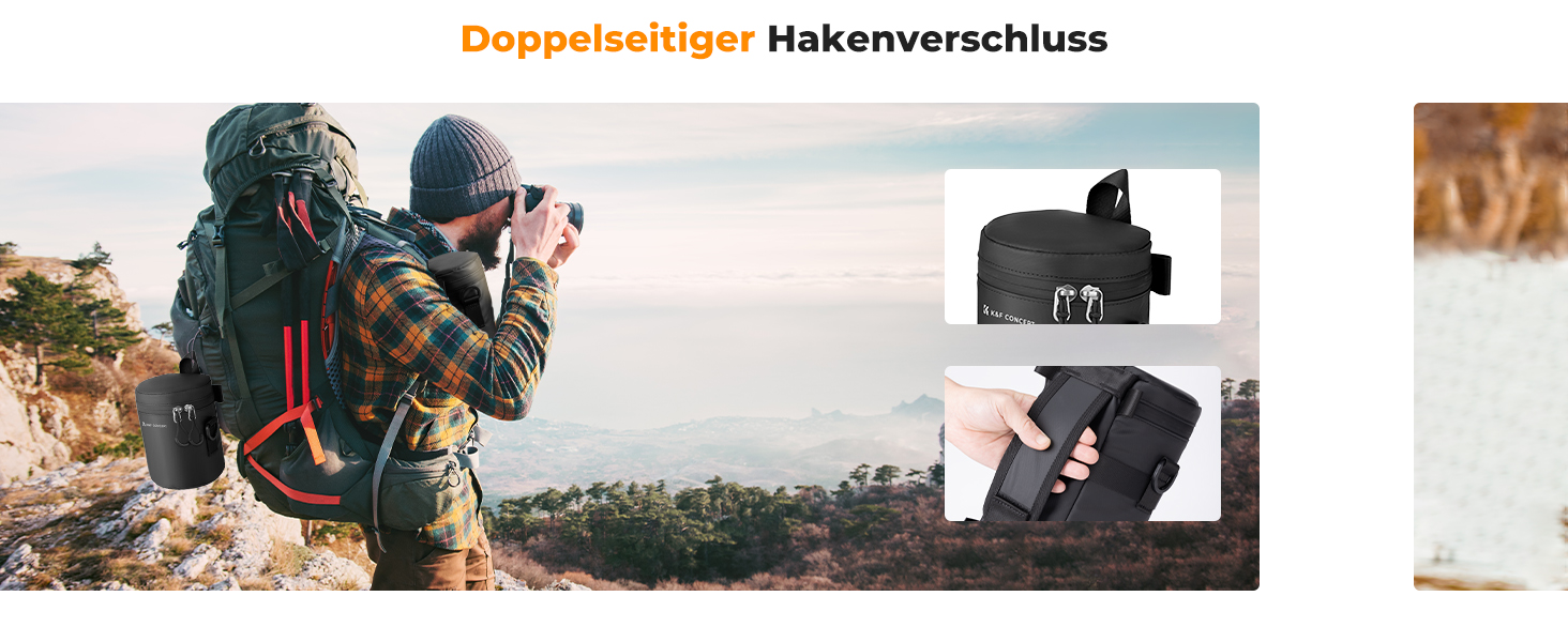 Сумка для об'єктива K&F Concept, водонепроникна, захисна, для DSLR/SLR, до 8x14 см