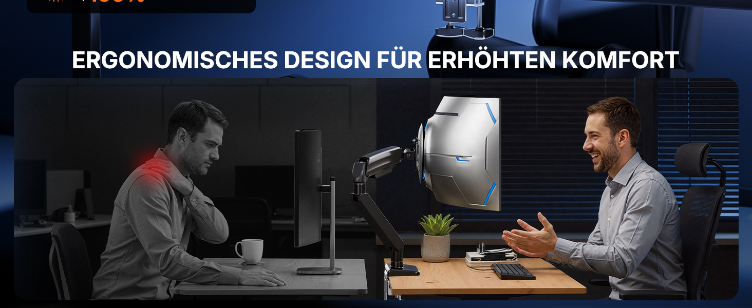 Кронштейн для монітора ErGear для ультрашироких екранів 13
