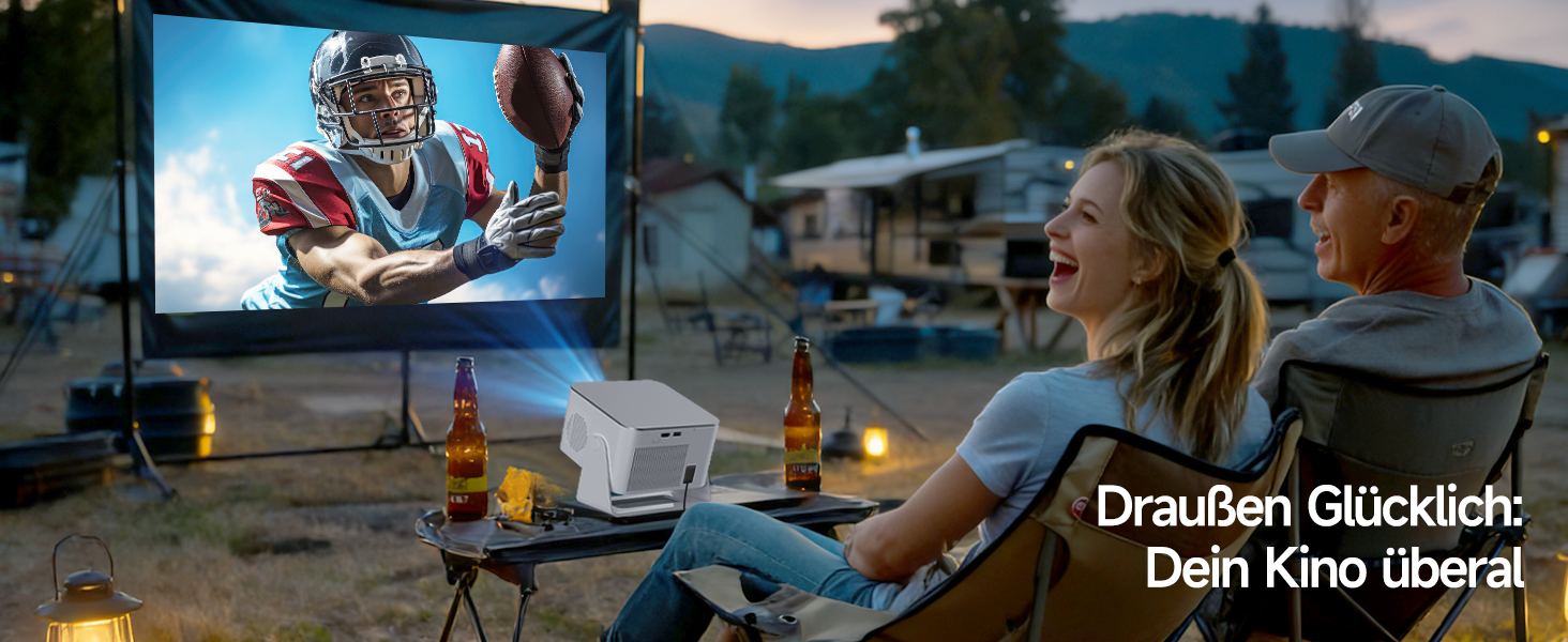 Проектор Alwtniet Mini Beamer 4K 8K з Android 14, WiFi 6, Bluetooth 5.4, Автофокус та Автокорекція, 180° поворот, для домашнього кінотеатру, HY350MAX