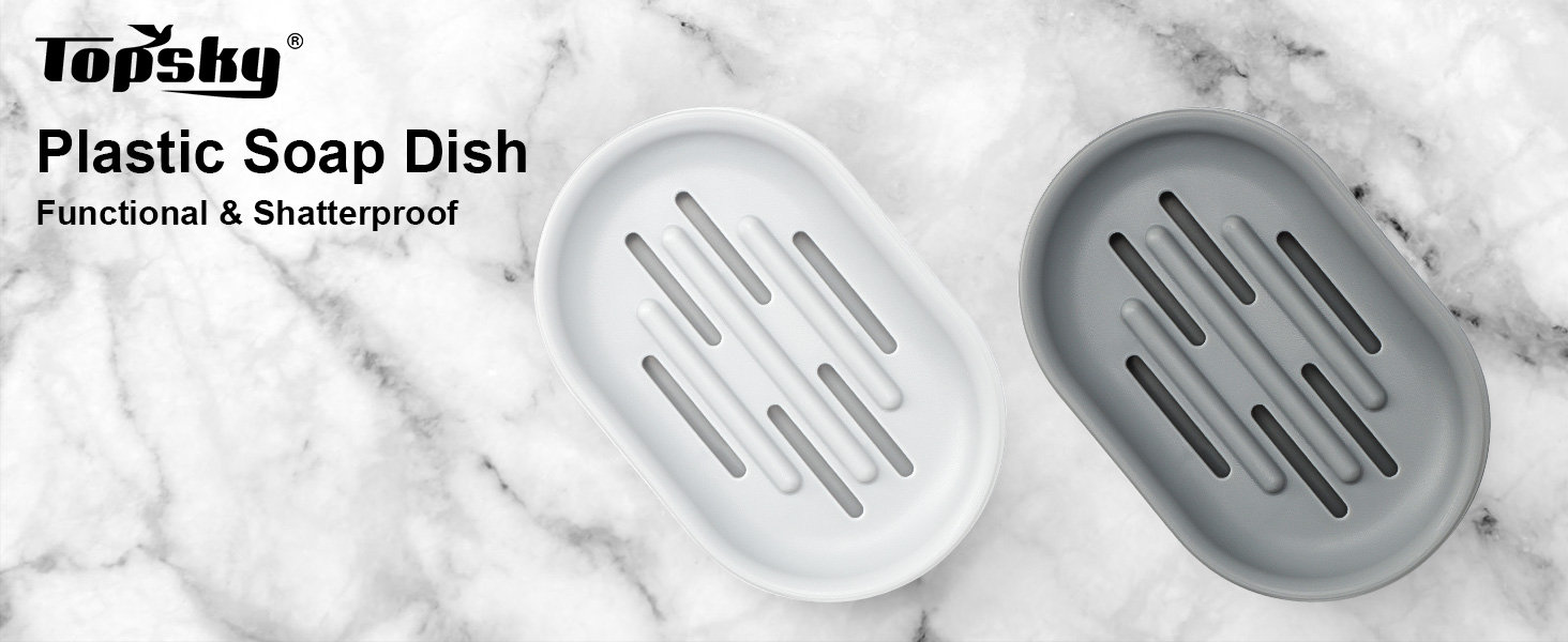 Набір мильниць Topsky 2 шт: практичні, для ванної та кухні, швидке просушування