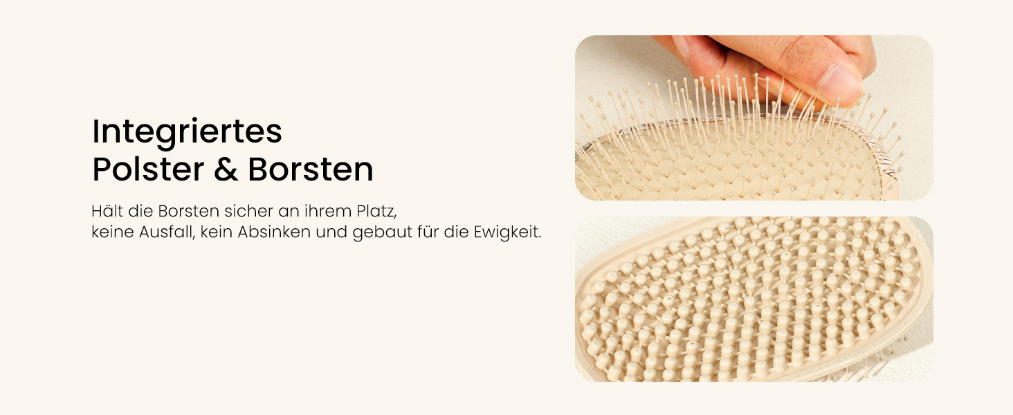 Щітка для волосся AIMIKE без заплутування, розпушувач з м'якими щетинками, безболісна розпушувальна щітка для складних вузлів, особливо делікатна до тонкого волосся, ідеальна для догляду за шкірою голови та масажу LuxeSilk, подушечка-щітка (щітка з подушечкою у вигляді мушлі)