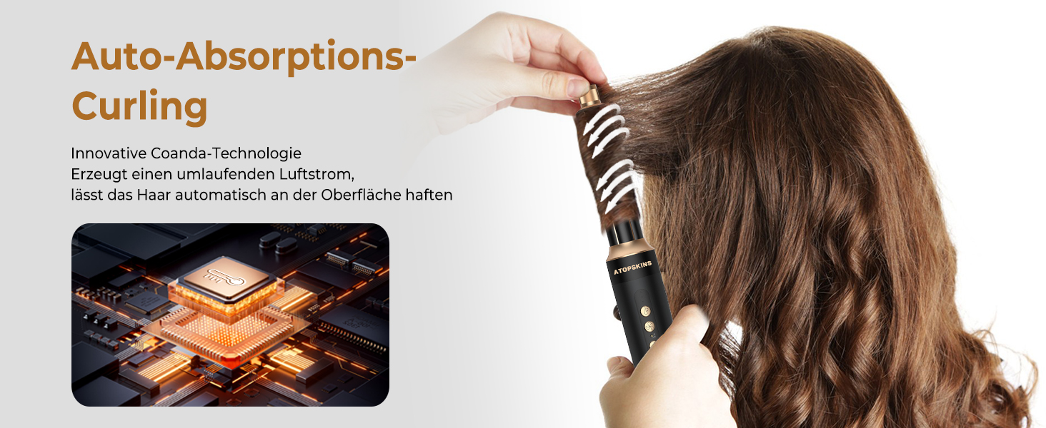 Мультистайлер Airstyler Pro 7-в-1: Фен, дифузор, локони, термощітка, випрямляч, чорний