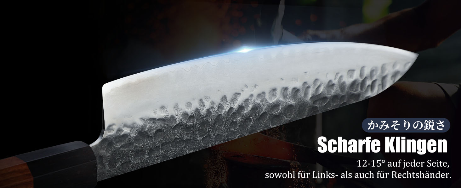 Японський кухонний ніж Gyuto Dragon Creek 21 см, професійний, з високоякісним дерев'яним руків'ям, для м'яса, з подарунковою коробкою