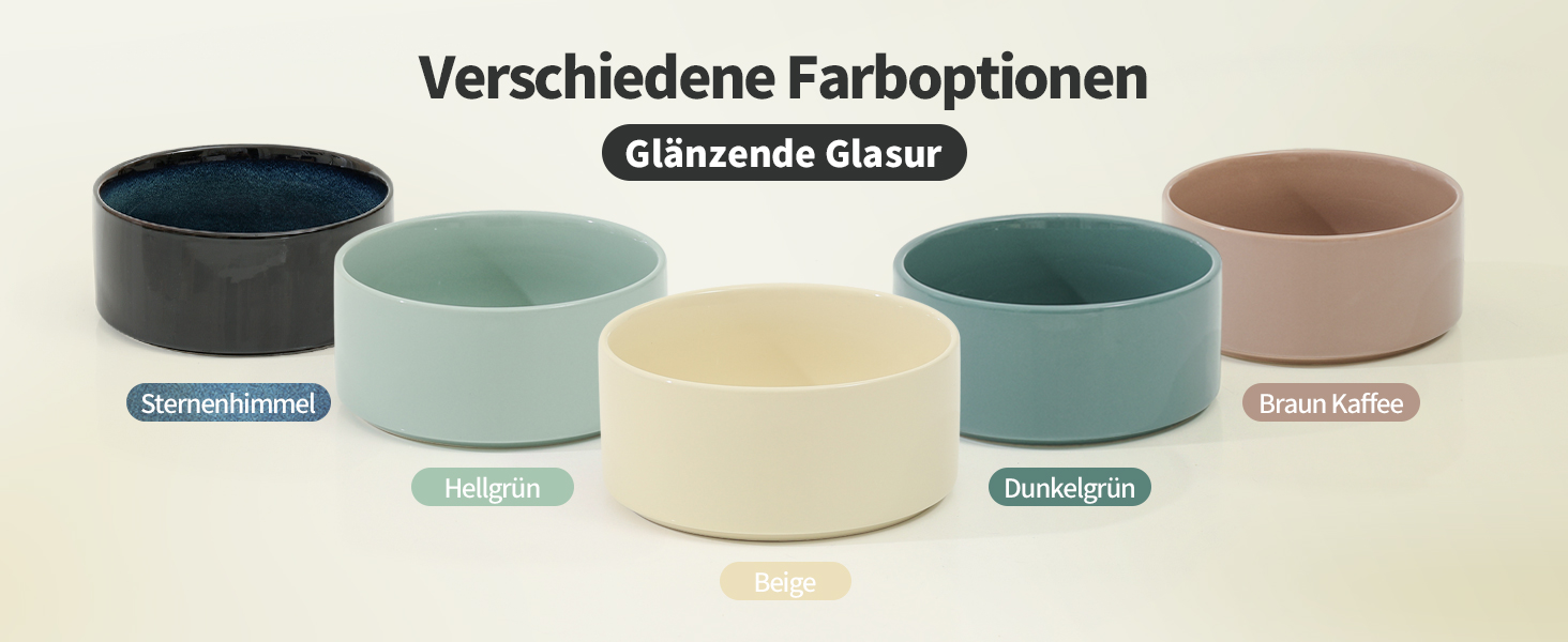 Нержавійна керамічна миска для собак великих порід, 1800 мл, колір коричневий кава