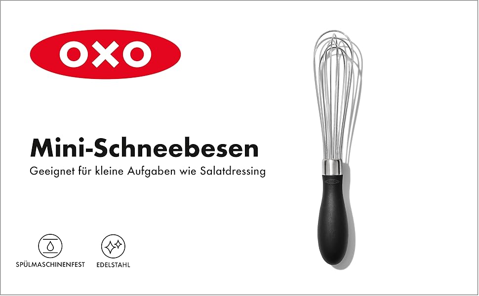 Міні-вінчик OXO Good Grips, чорний, 18 см