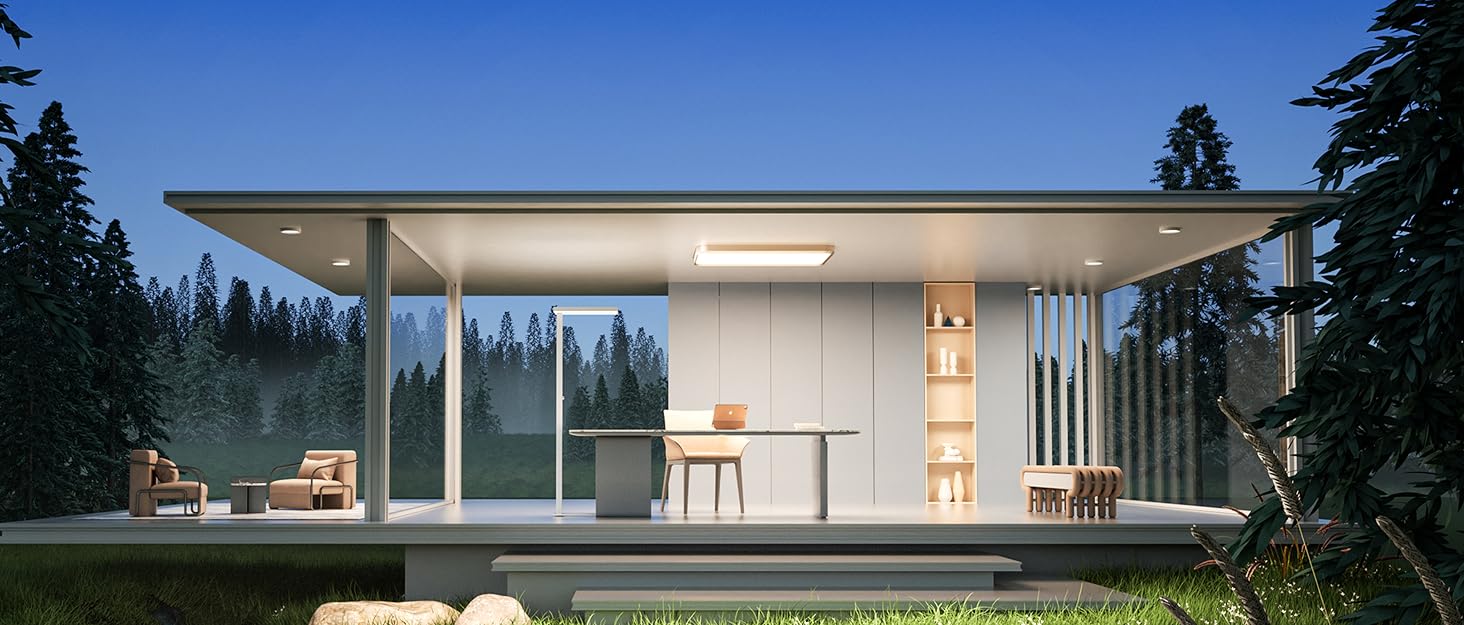 Настільна LED лампа Honeywell H4 Sunturalux – офісна лампа з диммером, 3 режими світла, 5 рівнів яскравості, таймер, сенсорне управління, сірий